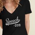 Speech Therapist Graduation 2019 Shirt Speech Therapy Women's Jersey Short Sleeve Deep V-Neck Tshirt