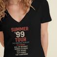 Summer 99 Tour Original Playlist Retro Nostalgia Women's Jersey Short Sleeve Deep V-Neck Tshirt