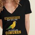 Sun Conure Introvert Parrot Bird Sun Conure Women's Jersey Short Sleeve Deep V-Neck Tshirt Sun Conure Introvert Parrot Bird Sun Conure Women's Jersey Short Sleeve Deep V-Neck Tshirt