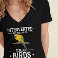 Sun Conure Introvert Parrot Bird Sun Conure Women's Jersey Short Sleeve Deep V-Neck Tshirt Sun Conure Introvert Parrot Bird Sun Conure Women's Jersey Short Sleeve Deep V-Neck Tshirt
