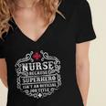 Superhero Nurse RN Graduation Thanks Shirt Women's Jersey Short Sleeve Deep V-Neck Tshirt