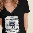 I Survived Nursing School Graduation 2025 Women's Jersey Short Sleeve Deep V-Neck Tshirt