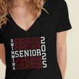 Swimming Senior Night Swimming Senior 2025 Graduation 40 Women's Jersey Short Sleeve Deep V-Neck Tshirt