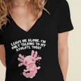 Im Only Talking To My Axolotl Today Salamander Introvert Women's Jersey Short Sleeve Deep V-Neck Tshirt Im Only Talking To My Axolotl Today Salamander Introvert Women's Jersey Short Sleeve Deep V-Neck Tshirt