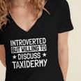 Taxidermist Introvert Animal Stuffer Taxidermy Enthusiast Women's Jersey Short Sleeve Deep V-Neck Tshirt