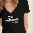 Teacher Graduation Shirt New Teacher Men Women Women's Jersey Short Sleeve Deep V-Neck Tshirt