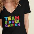 Team Kindergarten Shirt Teacher Back To School Graduation Men Women Girls Kids Women's Jersey Short Sleeve Deep V-Neck Tshirt