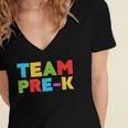 Team Pre-K Shirt Teacher Boy Girl Back To School Graduation Women's Jersey Short Sleeve Deep V-Neck Tshirt