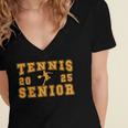 Tennis Senior Night Tennis Senior 2025 Graduation 11 Women's Jersey Short Sleeve Deep V-Neck Tshirt