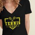 Tennis Senior Night Tennis Senior 2025 Graduation 20 Women's Jersey Short Sleeve Deep V-Neck Tshirt