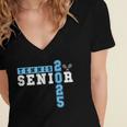 Tennis Senior Night Tennis Senior 2025 Graduation 33 Women's Jersey Short Sleeve Deep V-Neck Tshirt