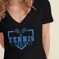 Tennis Senior Night Tennis Senior 2025 Graduation 40 Women's Jersey Short Sleeve Deep V-Neck Tshirt