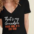 That's My Grandson 2018 Graduation Shirt For Grad Nanas Women's Jersey Short Sleeve Deep V-Neck Tshirt