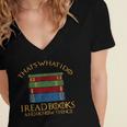 Thats What I Do Read Reading Book Librarian Across America Women's Jersey Short Sleeve Deep V-Neck Tshirt Thats What I Do Read Reading Book Librarian Across America Women's Jersey Short Sleeve Deep V-Neck Tshirt