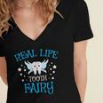 Tooth Fairy Tshirt Cute Dental Hygienist GraduationShirt Women's Jersey Short Sleeve Deep V-Neck Tshirt