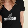 Track & Field Senior 2025 Graduation Year Women's Jersey Short Sleeve Deep V-Neck Tshirt