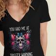 You Had Me At Trigger Warning ShirtTrigger Warning Books Women's Jersey Short Sleeve Deep V-Neck Tshirt