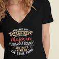 Turfgrass Science Major Student Shirt Graduation Women's Jersey Short Sleeve Deep V-Neck Tshirt