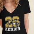 Twenty 2026 Class Of 26 Seniors Back To School Graduation Women's Jersey Short Sleeve Deep V-Neck Tshirt
