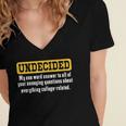 Undecided Collage Student Novelty Graduation Present Women's Jersey Short Sleeve Deep V-Neck Tshirt