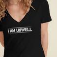 i Am Unwell Funny Introvert Jokes Funny Mental Health Unwell Women's Jersey Short Sleeve Deep V-Neck Tshirt i Am Unwell Funny Introvert Jokes Funny Mental Health Unwell Women's Jersey Short Sleeve Deep V-Neck Tshirt