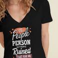 I Used To Be a People Person Antisocial Introvert Women's Jersey Short Sleeve Deep V-Neck Tshirt