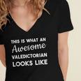 Valedictorian Graduation High School T-Shirt Women's Jersey Short Sleeve Deep V-Neck Tshirt