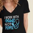 Veterinarian Vet Tech Week Graduation Thank You Birthday Women's Jersey Short Sleeve Deep V-Neck Tshirt