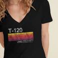 Video Cassette Tape VHS 80s 90s Nostalgia Costume Women's Jersey Short Sleeve Deep V-Neck Tshirt Video Cassette Tape VHS 80s 90s Nostalgia Costume Women's Jersey Short Sleeve Deep V-Neck Tshirt