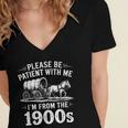Vintage 90s Country Please Be Patient I'm From The 1900s Women's Jersey Short Sleeve Deep V-Neck Tshirt