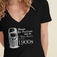 Vintage Birthday Seniors I'm From The 1900s Women's Jersey Short Sleeve Deep V-Neck Tshirt