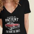 Vintage Car Please Be Patient With Me I'm From The 1900s Women's Jersey Short Sleeve Deep V-Neck Tshirt Vintage Car Please Be Patient With Me I'm From The 1900s Women's Jersey Short Sleeve Deep V-Neck Tshirt