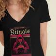 Vintage Gaming Rituals Retro Gamer Nostalgia Vintage Games Women's Jersey Short Sleeve Deep V-Neck Tshirt Vintage Gaming Rituals Retro Gamer Nostalgia Vintage Games Women's Jersey Short Sleeve Deep V-Neck Tshirt