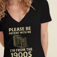 Vintage Please Be Patient With Me I'm From The 1900s Camera Women's Jersey Short Sleeve Deep V-Neck Tshirt Vintage Please Be Patient With Me I'm From The 1900s Camera Women's Jersey Short Sleeve Deep V-Neck Tshirt