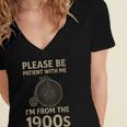 Vintage Please Be Patient With Me I'm From The 1900s Cycle Women's Jersey Short Sleeve Deep V-Neck Tshirt Vintage Please Be Patient With Me I'm From The 1900s Cycle Women's Jersey Short Sleeve Deep V-Neck Tshirt