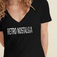 Vintage Retro Nostalgia Distressed Retro Vibes Women's Jersey Short Sleeve Deep V-Neck Tshirt Vintage Retro Nostalgia Distressed Retro Vibes Women's Jersey Short Sleeve Deep V-Neck Tshirt
