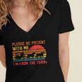 Vintage Retro Please Be Patient With Me I'm From The 1900s Women's Jersey Short Sleeve Deep V-Neck Tshirt