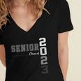 Vintage Senior Class Of 2023 Senior Graduation 2023 Women's Jersey Short Sleeve Deep V-Neck Tshirt