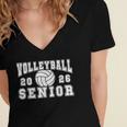 Volleyball Senior Night Volleyball Senior 2026 Graduation 1 Women's Jersey Short Sleeve Deep V-Neck Tshirt