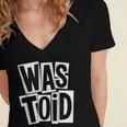 Wastoid 80s Slang Retro Teen Quote Gen X Nostalgia Women's Jersey Short Sleeve Deep V-Neck Tshirt Wastoid 80s Slang Retro Teen Quote Gen X Nostalgia Women's Jersey Short Sleeve Deep V-Neck Tshirt