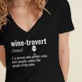 Wine-Trovert Wine Humor Definition Introvert Women's Jersey Short Sleeve Deep V-Neck Tshirt Wine-Trovert Wine Humor Definition Introvert Women's Jersey Short Sleeve Deep V-Neck Tshirt