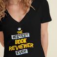 Women's Best Book Reviewer Critic Job Occupation Women's Jersey Short Sleeve Deep V-Neck Tshirt Women's Best Book Reviewer Critic Job Occupation Women's Jersey Short Sleeve Deep V-Neck Tshirt