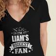 Women's Liam Personalized Name Sports Fan Birthday Graduation Women's Jersey Short Sleeve Deep V-Neck Tshirt