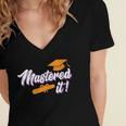 Women's Master Graduation 2026 Mastered It Master's Degree Women's Jersey Short Sleeve Deep V-Neck Tshirt