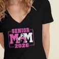 Wrestling Senior Mom Wrestling Senior 2026 Graduation Women's Jersey Short Sleeve Deep V-Neck Tshirt