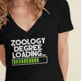 Zoology Degree Loading Zoologist Graduation Student Tee Women's Jersey Short Sleeve Deep V-Neck Tshirt