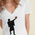 2019 Football Graduation Dab Shirt- Dabbing Graduate Women's Jersey Short Sleeve Deep V-Neck Tshirt
