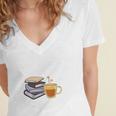 67 Read Every Night Quote For Book Lovers &Coffee Fans Women's Jersey Short Sleeve Deep V-Neck Tshirt