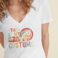 This Is My 70's Costume Retro Style Nostalgia 1970s Vintage Premium Tri-Blend Women's Jersey Short Sleeve Deep V-Neck Tshirt
