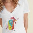 80s Nostalgia Soda Can Women's Jersey Short Sleeve Deep V-Neck Tshirt